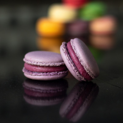 Macaron - černý rybíz